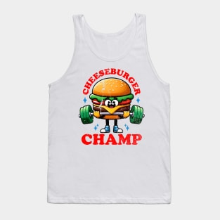 cheeseburger champ Tank Top